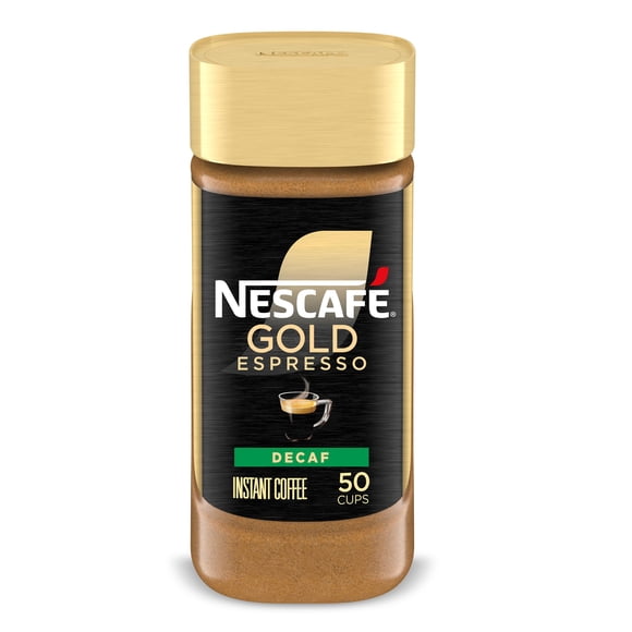 Café instantáneo NESCAFÉ Gold Decaf Espresso, 90 ml, 50 tazas