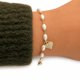 thumbnail image 3 of Pulsera Pearl Heart Glow con Baño de Oro 18K., 3 of 4