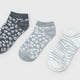 thumbnail image 4 of Calcetines Mujer Tripack Cortos Mix Gris/Blanco Corona, 4 of 4