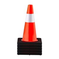 Conos De Seguridad Vevor De 45 Cm De Altura, Pvc, Color Naranja, Con Cuello Reflectante