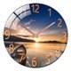 thumbnail image 3 of Atardecer Silencioso De La Decoración Del Dormitorio Del Reloj De Pared Del Cuarzo Del Vidrio Templado, 3 of 5