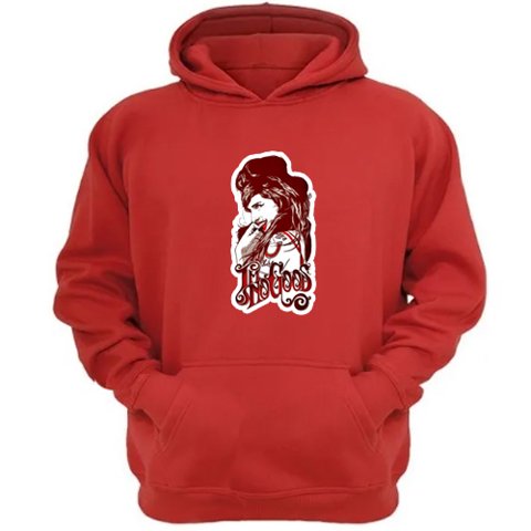 Genérico - Polerón Canguro Amy Winehouse Rojo Talla L Unisex