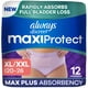 thumbnail image 1 of Pañales para adultos Always Discreet MaxiProtect para mujer, XL/XXL, 12 unidades, 1 of 9