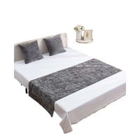 M&L Todo Para El Hogar - Piecera Sin Fundas Modelo Chenille Negro