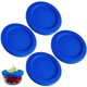thumbnail image 1 of Tapa Klare Ware para Recipientes de Vidrio de 2 Tazas Azul - Pack de 4, 1 of 8
