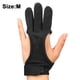 thumbnail image 1 of Guante de tiro con arco, guantes de tiro de tres dedos transpirables y antideslizantes, accesorios para tiro, caza, puntería, arco y arquería, material con protección acolchada antideslizante para un, 1 of 8