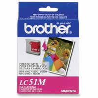 Cartucho De Tinta Brother Lc51M 400 Páginas Magenta