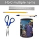 thumbnail image 5 of La Familia Addams 3-theme Cylinder Pen Holder Pencil Organizer with Flannel Lining PVC Leather Material Cardboard Base for study work 10*8CM, 5 of 6