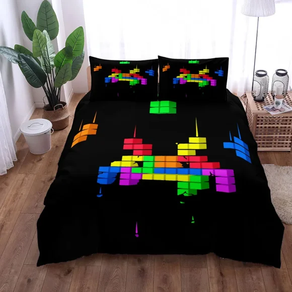 Boulder Dash Switch Duvet Cover Set Double Bed Linen Set Bed Sheets