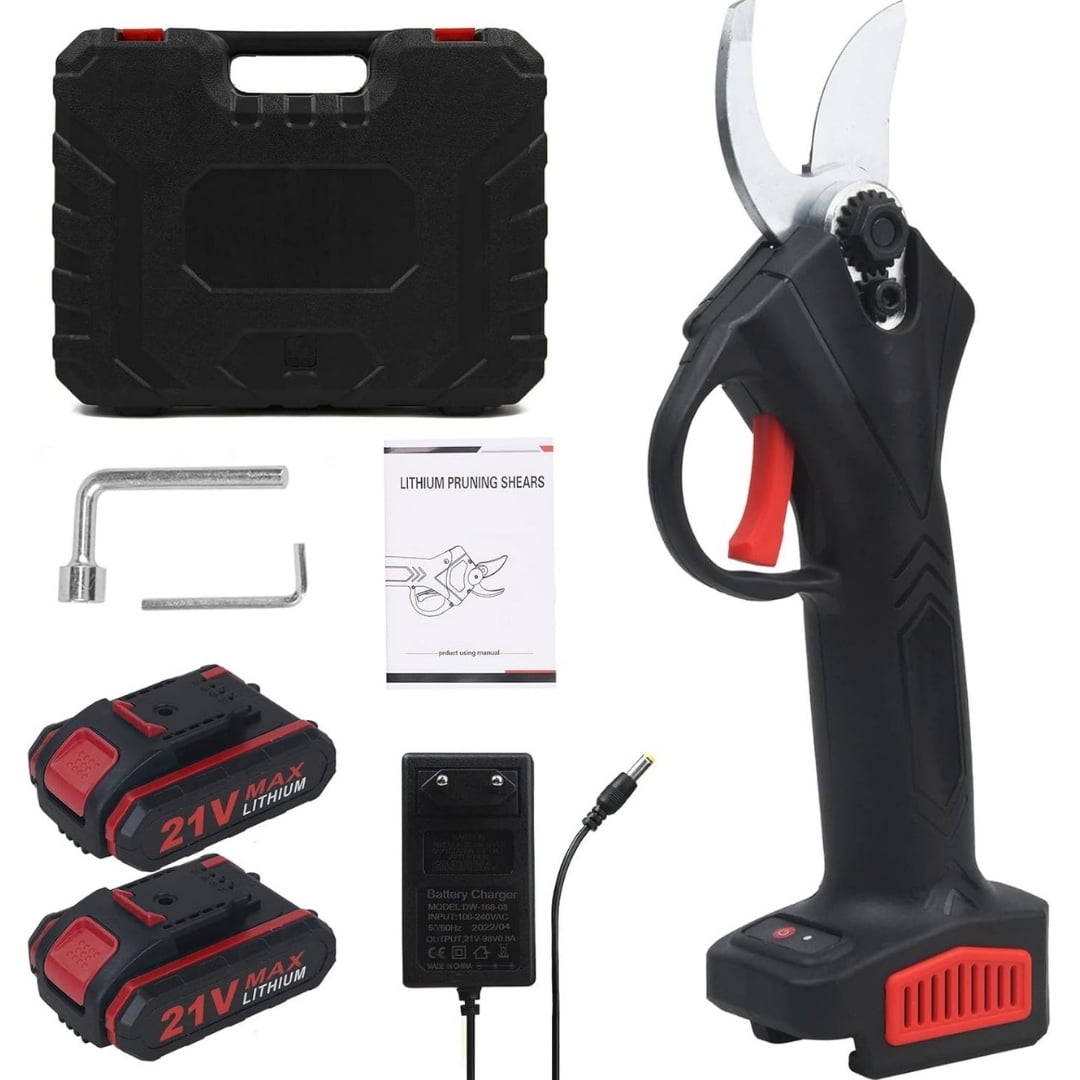 Line - Tijera Podadora Eléctrica Cortadora Inalámbrica +2 Baterías Recargables