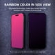 thumbnail image 2 of Protector de pantalla privado EGKimBa para iPhone 17 Pro, 1 unidad de vidrio templado, 6.3" color degradado violeta‑azul, protección ocular, cobertura total con marco de instalación, 2 of 7