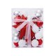 thumbnail image 2 of Adornos De Bolas De Navidad Estrella Decorativa En La Parte Superior Del árbol Para Vacaciones De Navidad Argenta Roja Blanca, 2 of 5