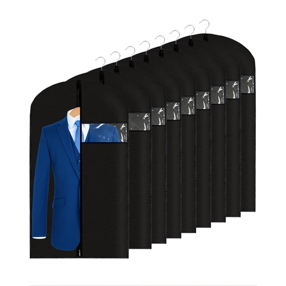 Bolsas para ropa Lazydrop, 60 x 110 cm, 9 paquetes de PEVA (70 g/m²), color negro