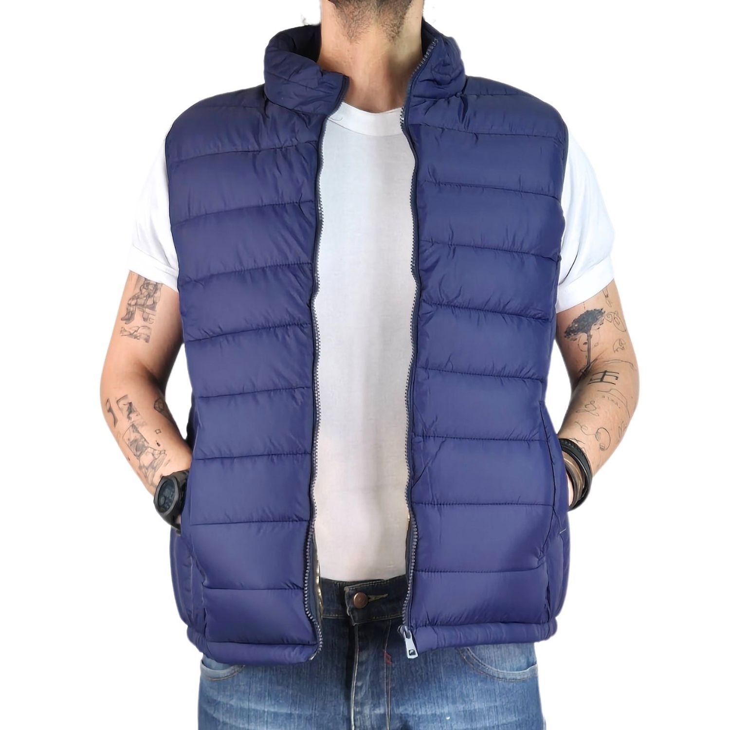 Likeshop - Parka Sin Mangas Hombre Chaqueta Calidad Premium Resistente Agua 902
