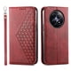 thumbnail image 1 of Funda Flip FOXDOCK para Realme 12 5G , Estilo Billetera con Diseño Rombo, Correa de Mano y Soporte, Uso Diario, 1 of 6