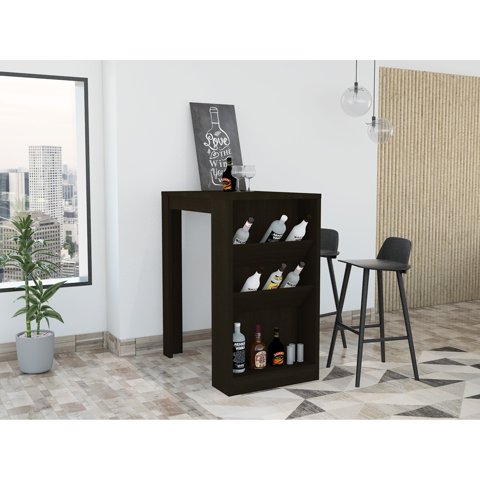 Tuhome - Mesa De Bar Syrah Wengue 105X58X91 Cm