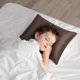 thumbnail image 3 of PiccoCasa Fundas de Almohada de Satén de Lujo Juego de 2 Fundas de Almohada Sedosas, Marrón No Estándar, 3 of 7