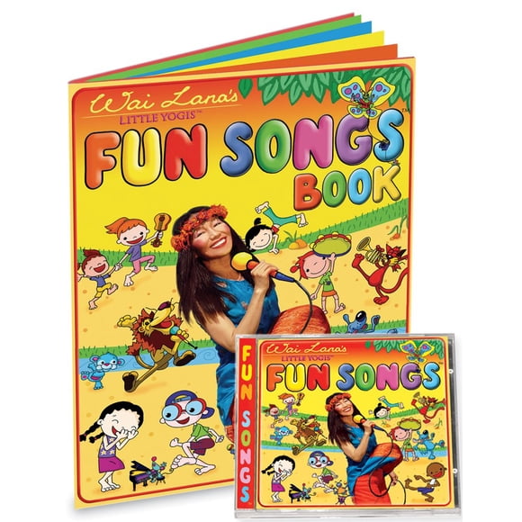 CD y libro de letras Wai Lana Little Yogis™ Canciones divertidas para niños