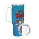 thumbnail image 3 of Los Picapiedra Vaso aislado de acero inoxidable con asa, diseño temático, regalo para familia, amigos y fans; incluye pajita y encaja en el portavasos estándar, 40 oz, 3 of 6