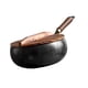 thumbnail image 5 of 9.45 pulgadas de sartén Wok Freing Sin recubrimiento de gallineros Inducción de inducción de utensilios de inducción chino Bottomio plano para acampar Tapa de madera, 5 of 5