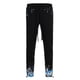 thumbnail image 2 of Saronite Conjunto de Chaqueta Casual de Algodón con Estampado Dinámico, Manga Larga y Pantalón de Polar con Efecto Salpicado, Negro/celeste (para Hombre), 2 of 5