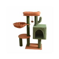 Babyluna - Rascador Gimnasio Para Gatos Con Juguetes Verde