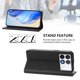 thumbnail image 3 of Funda Billetera con Soporte para Xiaomi Poco F6 Pro Bloqueo RFID Plegable Negro, 3 of 6