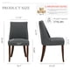 thumbnail image 5 of Set de 6 sillas de comedor tapizadas COLAMY con patas de madera, gris, 5 of 5