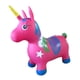 thumbnail image 3 of Unicornio Saltarín Inflable Con Sonido Fucsia Azul, 3 of 3