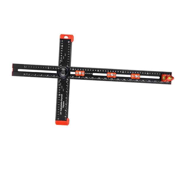 Herramienta De Medición De Aluminio Con Escuadra En T Para Instalar Manijas De Puertas, Carpintería, 650mm X 50mm X 55mm
