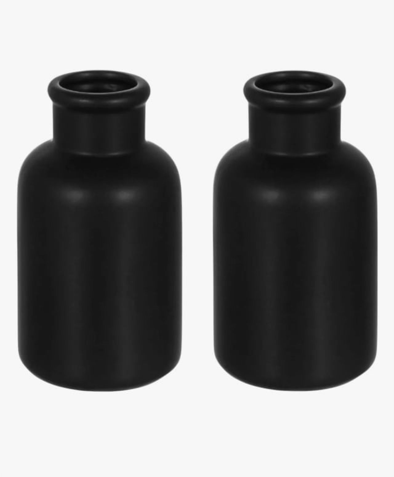 Riqui - Pack De 2 Floreros Negro