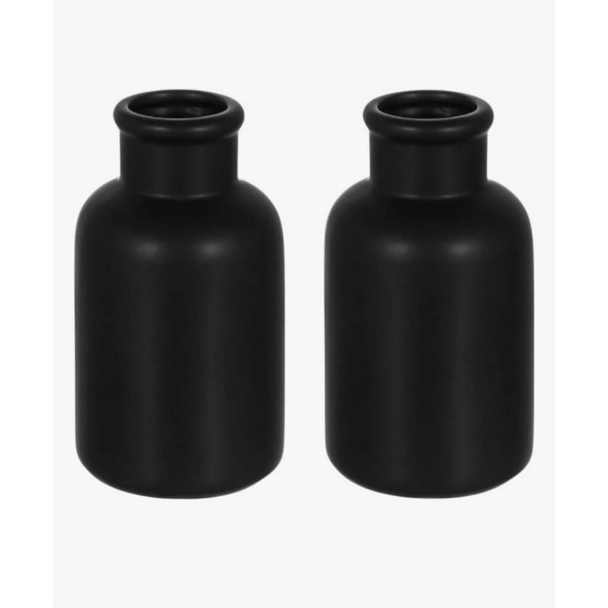 Atlas - Pack De 2 Floreros Negro