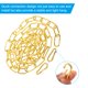 thumbnail image 5 of Cadena colgante de acabado dorado de 6 pies Uxcell, cadena de metal para colgar planta, lámpara de araña de luz de colgante, 5 of 7