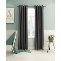 Cortina Furinno Collins Gris Oscuro 132 X 241 Cm 100% Poliéster