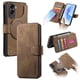 thumbnail image 1 of Funda Billetera Magnética para Honor 90 Lite Soporte Tarjetas Desmontable Marrón, 1 of 6