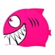 thumbnail image 4 of Forma de pescado gorra de natación gorro de trajes de baño lindo cómodo fácil de poner y apagar ropa de baño para niños para niños adolescentes niñas Rosa, 4 of 5