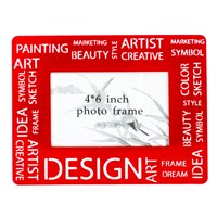 Homeessentials - Marco De Fotos Metal Diseño Moderno Rojo