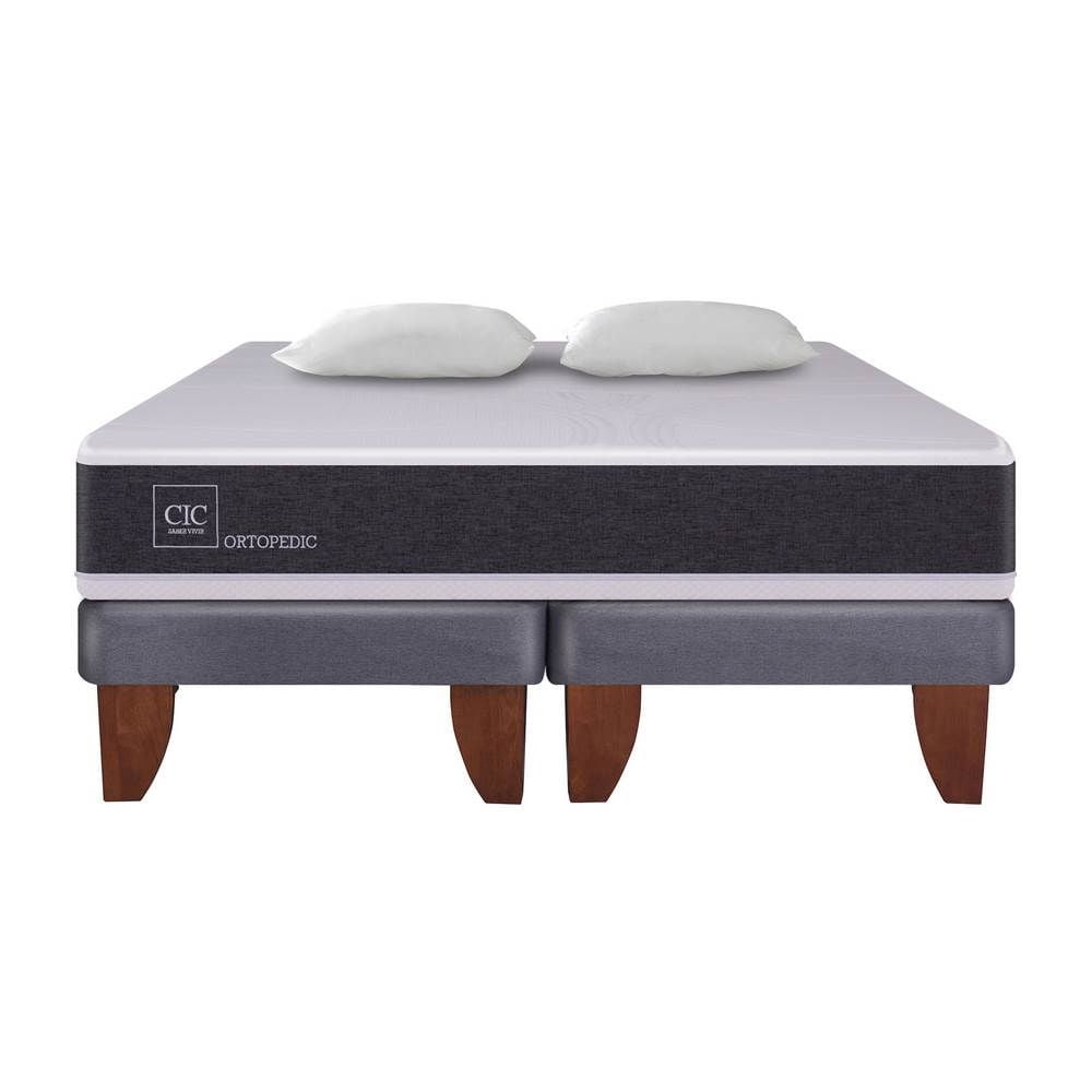 Cic - Cama Europea Europea New Ortopedic 2P Bd 2 Plaza Base Dividida