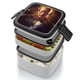 thumbnail image 4 of Black Adam Fiambrera de Doble Capa, Contenedor de Almuerzo Portátil Apilable, Almacenamiento de Alimentos Hermético a Prueba de Fugas, 1000ml, 4 of 6