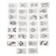 thumbnail image 1 of Unique Bargains Navidad 1 Set de Tatuajes Falsos Realistas Serie Oscura Tatuaje Temporal para Adultos Negro, 1 of 5