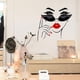 thumbnail image 2 of 1pc Figure Wall Sticker, Beautiful Girl Face Lips Self-Adhesive Room Decor Sticker, Background Sticker,Corridor Manicure Wall Art Sticker 17.7*17.7inch, 2 of 4
