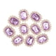 thumbnail image 2 of 10 Botones De Diamantes De Imitación Para Manualidades, Decoración Para Ropa, Broche, Boda, Color Morado, 2 of 5