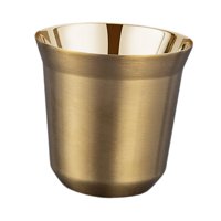 Ioensy - Taza De Metal Para Beber, Taza De Café Ultraligera Para Acampar De 80Ml Para Picnic, Pesca, Barbacoa, Oro