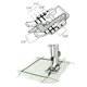 thumbnail image 2 of Cutex Pie de Costura Transparente de 1/4" para Costura en Canal #4129274-46 Compatible con Máquinas Husqvarna Viking, 2 of 2