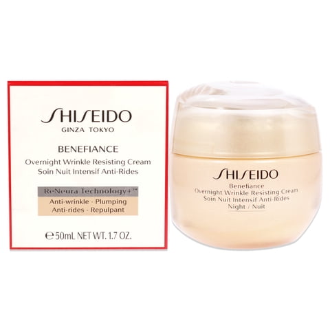 Shiseido - Crema Resistente A Las Arrugas De Noche Benefiance De Para Mujeres - 1,7 Oz De Crema