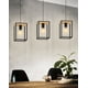 thumbnail image 2 of Lampara Colgante Industrial 3 Luces Marco Metal Madera Lau, 2 of 3