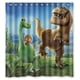 thumbnail image 1 of Cortina de ducha de dinosaurio The Good Dinosaur, juego de cortinas de baño con ganchos, tamaño 60 x 72 pulgadas, 1 of 3