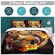thumbnail image 5 of Charmander Bed Duvet Cover Funny Anime Cartoon Bedding Sets Lightweight 3 Piece Comforter Sets, 5 of 5