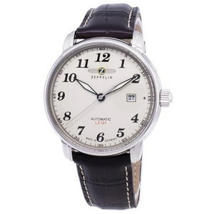 Zeppelin - Reloj De Hombres 41Mm Con Banda De Cuero Marrón