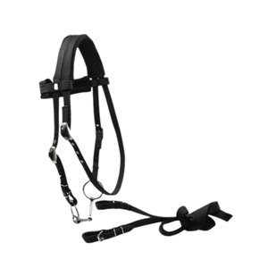 Ioensy - Brida De Caballo Con Rienda Ajustable Cuerda Principal De Caballo Equipo Ecuestre S Negro